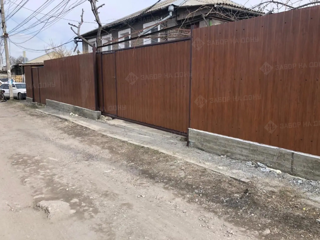Откатные ворота с калиткой  в Истре